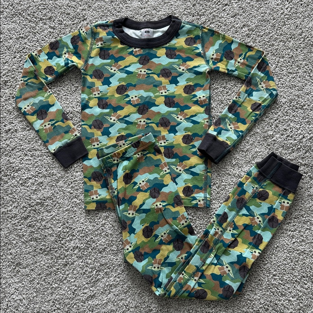 Hanna Andersson Star Wars Yoda and Boba Fett Long Sleeve Pajama Pants Set